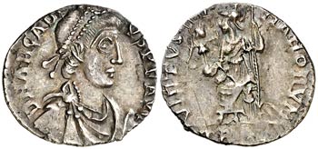 (393-395 d.C.). Arcadio. Treveri. Siliqua. ... 
