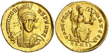 (395-402 d.C.). Honorio. Constantinopla. ... 