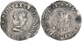 Ferran II (1479-1516). Sicília. Tari. ... 