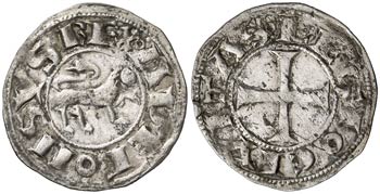Alfonso VII (1125-1157). León. Dinero. (AB. ... 