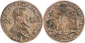 1577. Felipe II. Nimega. Jetón. (D. 2713). ... 