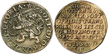 1597. Felipe II. Dordrecht. Jetón. (D. ... 