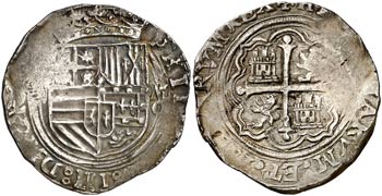 s/d. Felipe II. México. O. 4 reales. (Cal. ... 