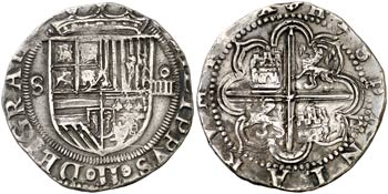 s/d. Felipe II. Sevilla. 4 reales. (Cal. ... 
