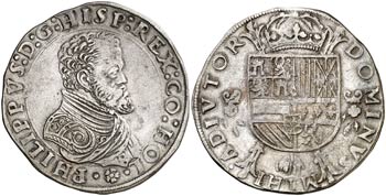 s/d. Felipe II. Dordrecht. 1/2 escudo ... 