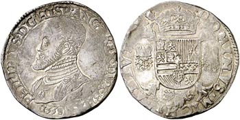 1558. Felipe II. Amberes. 1 escudo felipe. ... 