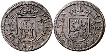 1604. Felipe III. Segovia. 8 maravedís. ... 
