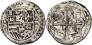 s/d. Felipe III. Potosí. B. 8 reales. (Cal. ... 