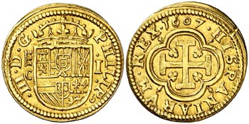 1607. Felipe III. Segovia.  C. 1 escudo. ... 