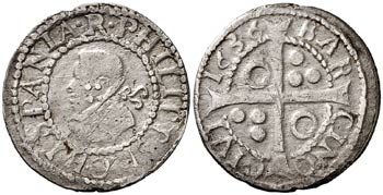 1636. Felipe IV. Barcelona. 1 croat. (Cal. ... 