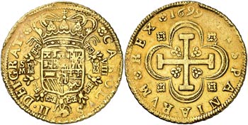 1699. Carlos II. Sevilla. M. 8 escudos. ... 