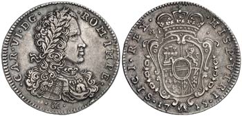1715. Carlos III, Pretendiente. Nápoles. ... 