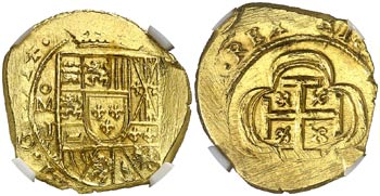 1714. Felipe V. México. J. 2 escudos. (Cal. ... 