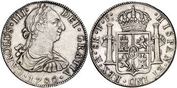 1780. Carlos III. México. FF. 8 reales. ... 