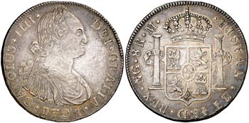 1791. Carlos IV. Guatemala. M. 8 reales. ... 
