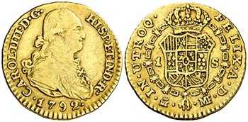 1792. Carlos IV. Madrid. MF. 1 escudo. (Cal. ... 