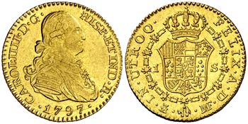 1797. Carlos IV. Madrid. MF. 1 escudo. (Cal. ... 
