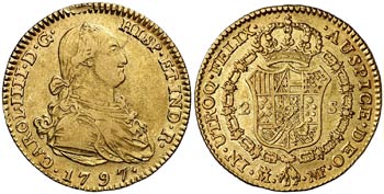 1797. Carlos IV. Madrid. MF. 2 escudos. ... 