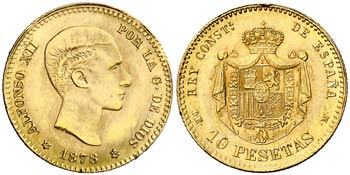 1878*1962. Estado Español. DEM. 10 pesetas. ... 