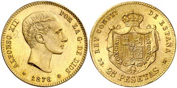 1876*1962. Estado Español. DEM. 25 pesetas. ... 