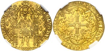 Francia. Carlos V (1364-1380). Franc à ... 