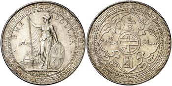 1930. Gran Bretaña. B (Bombay). 1 dólar de ... 