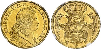1749. Portugal. Juan V. Lisboa. 4 escudos ... 
