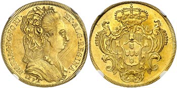 1792. Portugal. María I. Lisboa. 4 escudos ... 