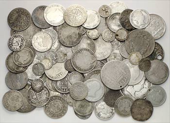 Lote de 84 monedas en plata españolas. A ... 