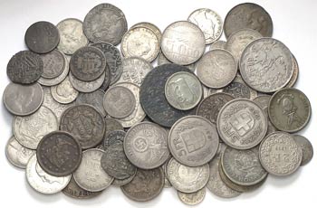 Conjunto de 70 monedas de varios países en ... 