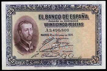 1926. 25 pesetas. (Ed. D3) (Ed. 402). 12 de ... 