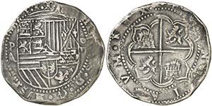 s/d (1586-1589). Felipe II. Potosí. A (Juan ... 