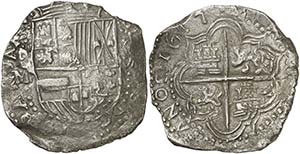 1617. Felipe III. Potosí. M. 8 reales. ... 