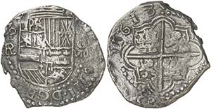 1618. Felipe III. Potosí. PAL (Pedro ... 
