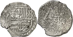 1622. Felipe IV. Potosí. T. 8 reales. (Cal. ... 