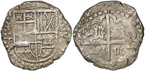 1628. Felipe IV. Potosí. P/T. 8 reales. ... 