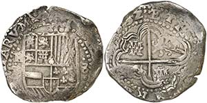1632. Felipe IV. Potosí. T.  8 reales. ... 