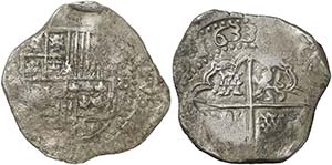 1633. Felipe IV. Potosí. (T). 8 reales. ... 