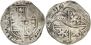 1638. Felipe IV. Potosí. TR. 8 reales. ... 