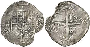 1643. Felipe IV. Potosí. FR. 8 reales. ... 