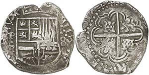 1644. Felipe IV. Potosí. FR. 8 reales. ... 