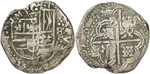 1644. Felipe IV. Potosí. FR. 8 reales. ... 