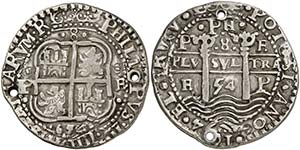 1654. Felipe IV. Potosí. E. 8 reales. (Cal. ... 
