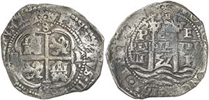 1657. Felipe IV. Potosí. E. 8 reales. (Cal. ... 