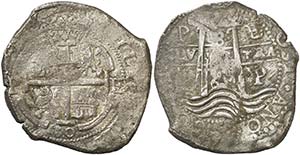 1660. Felipe IV. Potosí. E. 8 reales. (Cal. ... 