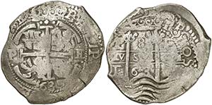 1663. Felipe IV. Potosí. E. 8 reales. (Cal. ... 