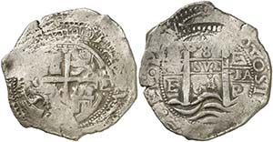 1664. Felipe IV. Potosí. E. 8 reales. (Cal. ... 