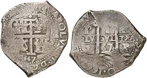 1667. Carlos II. Potosí. E. 8 reales. (Cal. ... 