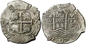 1683. Carlos II. Potosí. V. 8 reales. (Cal. ... 