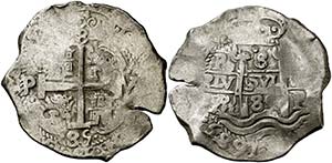 1685. Carlos II. Potosí. VR. 8 reales. ... 